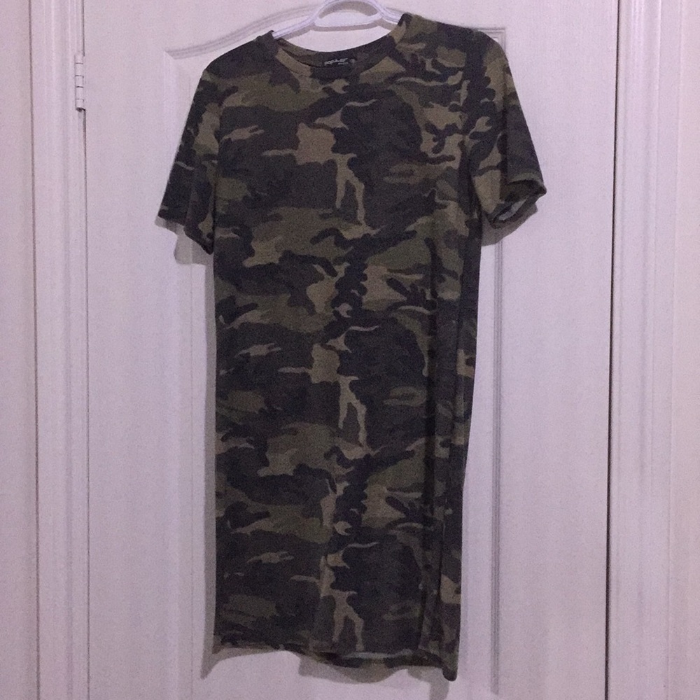 Camo Camouflage T Shirt Dress